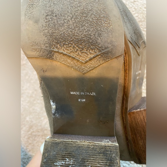 Leather Ankle Boots Made in Brazil Taupe 8 1/2 - Picture 13 of 16